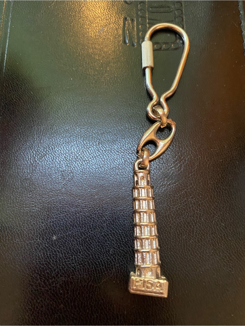 Leaning Tower of Pisa Keychain Charm